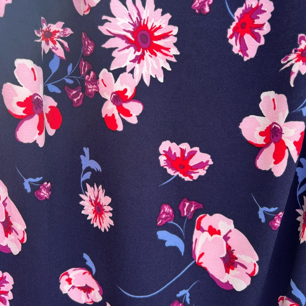 MUDPIE Mia Bell Sleeve Navy floral Dress Women’s Small NWT NEW - Picture 11 of 13